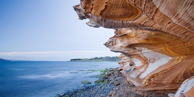 Painted Cliffs, Maria Island, Tasmania, Australia